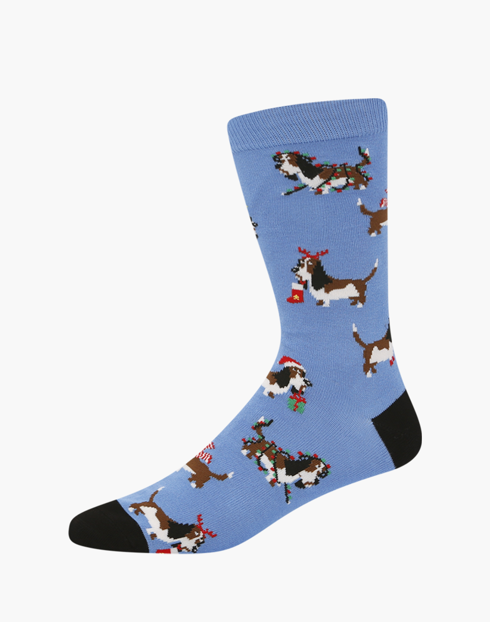 MENS XMAS HOUND BAMBOO SOCK