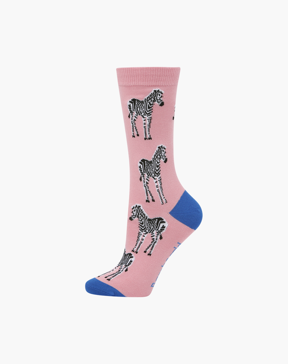 WOMENS ZEBRA BAMBOO SOCK