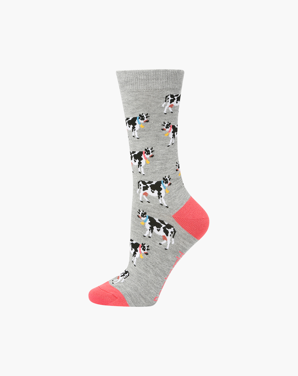 WOMENS JEZEBEL COW BAMBOO SOCK