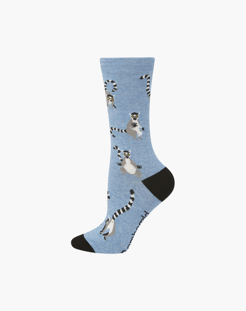 WOMENS RING TAILED LEMURS BAMBOO SOCK