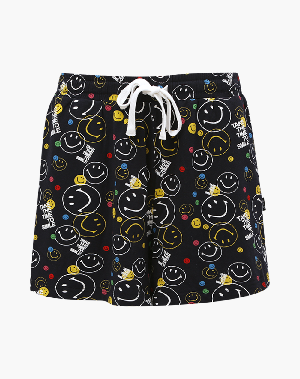 WOMENS SMILEY TAKE THE TIME TO SMILE BAMBOO JERSEY SLEEP SHORT