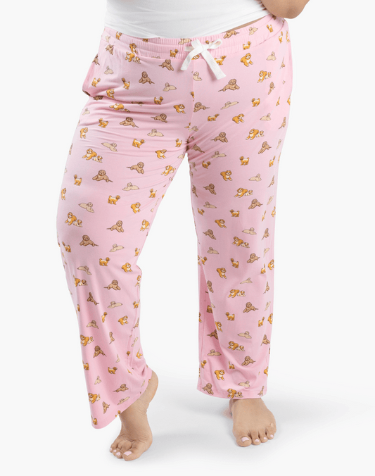WOMENS CAVOODLES BAMBOO JERSEY SLEEP PANT