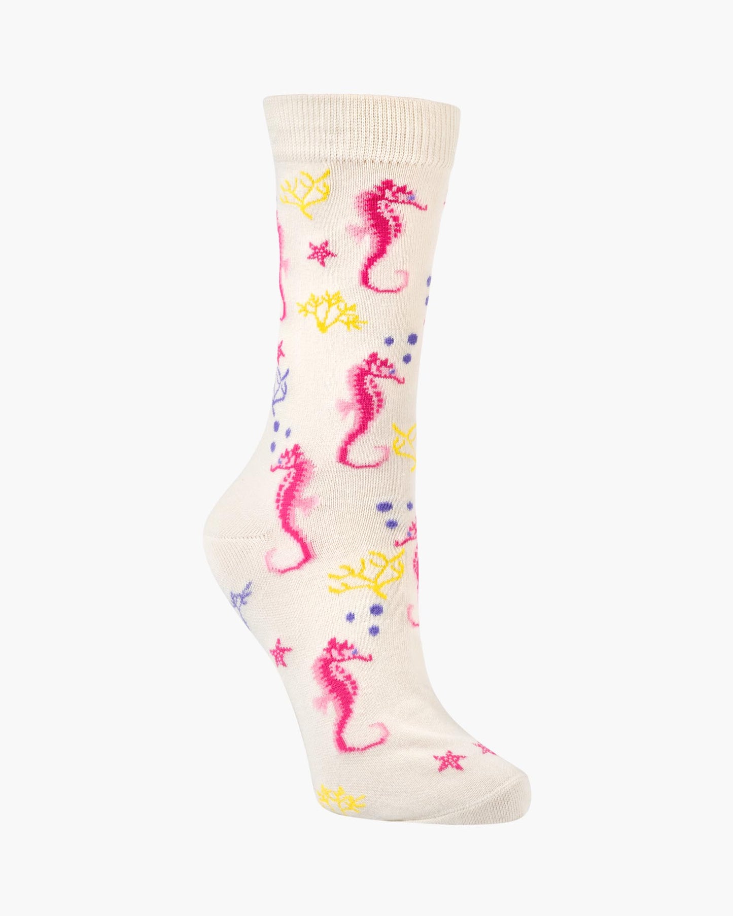 WOMENS SEAHORSE BAMBOO SOCK - NATURAL