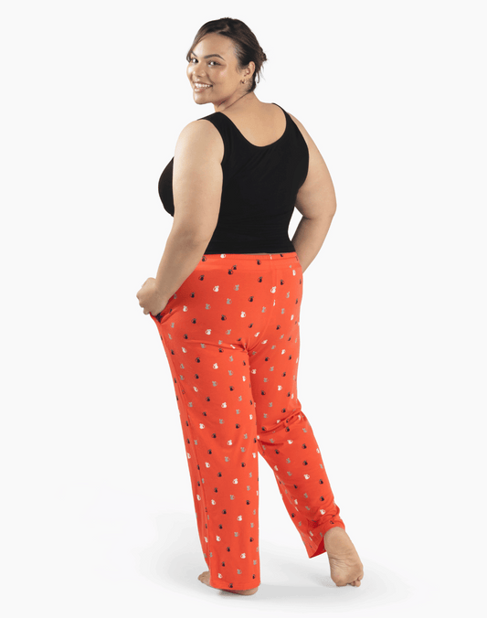 WOMENS KITTY KAT BAMBOO JERSEY  SLEEP PANT