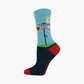 WOMENS XMAS WASH BAMBOO SOCK