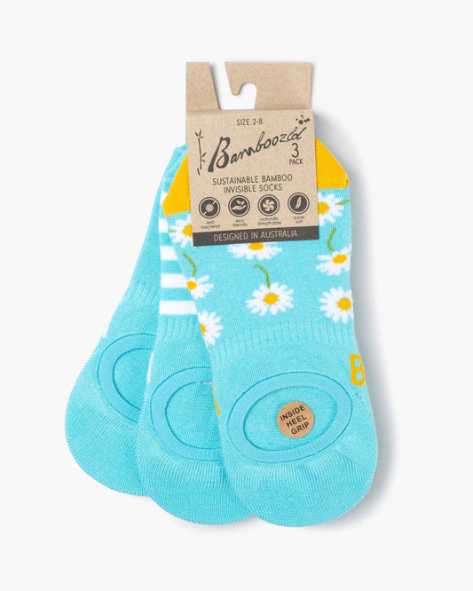 WOMENS DAISY 3PK BAMBOO SECRET SOCKS