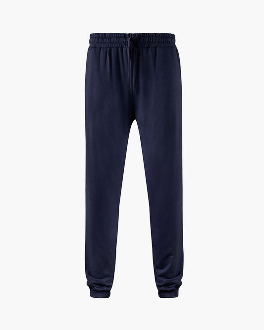MENS NAVY COMFY BAMBOO JERSEY SLEEP PANT