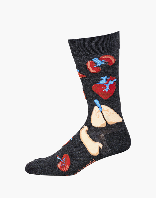 MENS HUMAN BODY BAMBOO SOCK