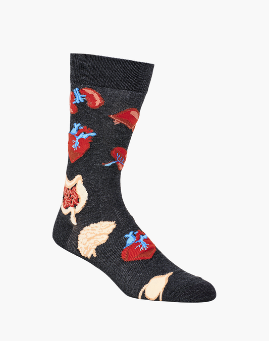 MENS HUMAN BODY BAMBOO SOCK