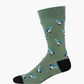 MENS BLUE WREN BAMBOO SOCK