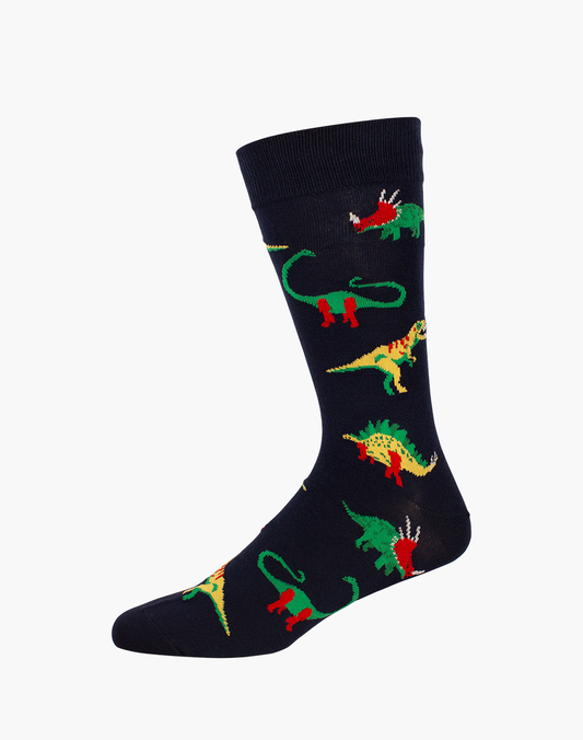 MENS DINOSAURS BAMBOO SOCK