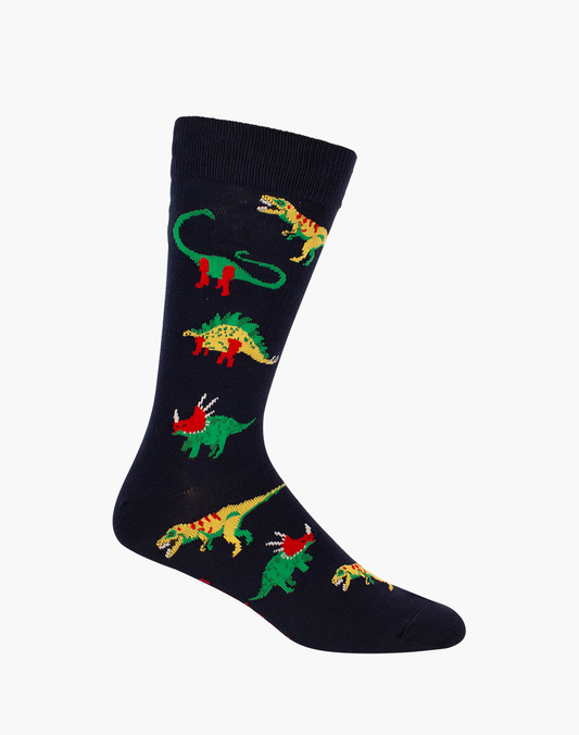 MENS DINOSAURS BAMBOO SOCK