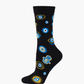 WOMENS EVIL EYE BAMBOO SOCK