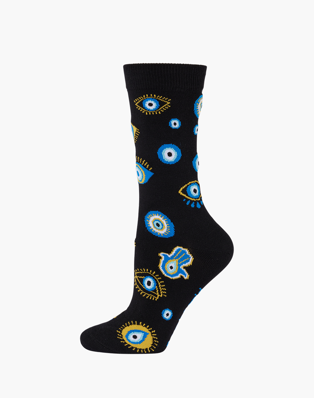 WOMENS EVIL EYE BAMBOO SOCK
