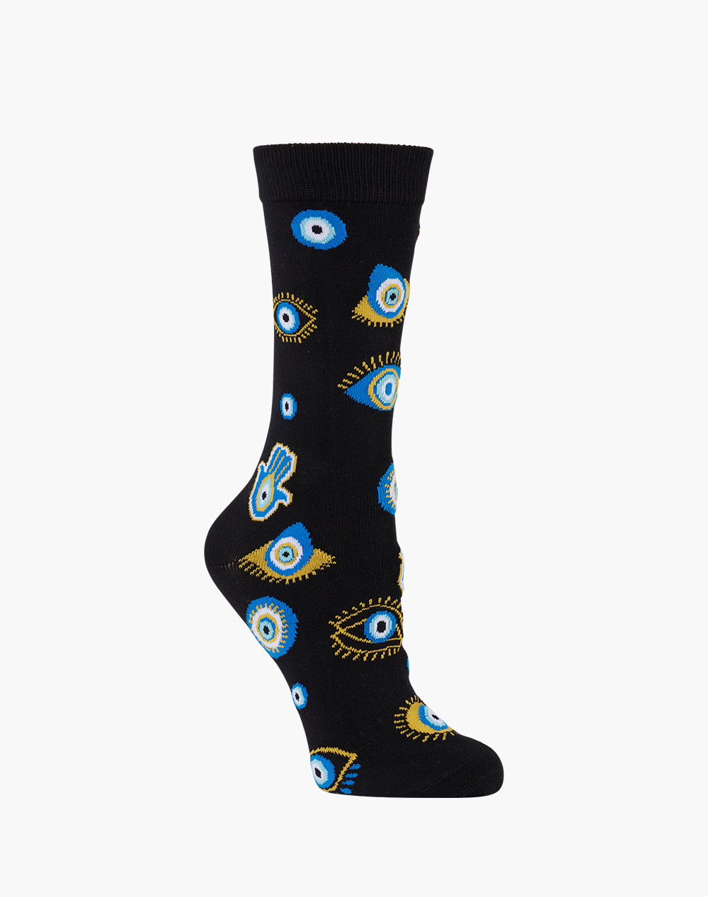 WOMENS EVIL EYE BAMBOO SOCK