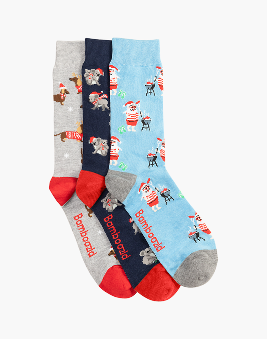 MENS AUSSIE XMAS 3PK GIFT BOX