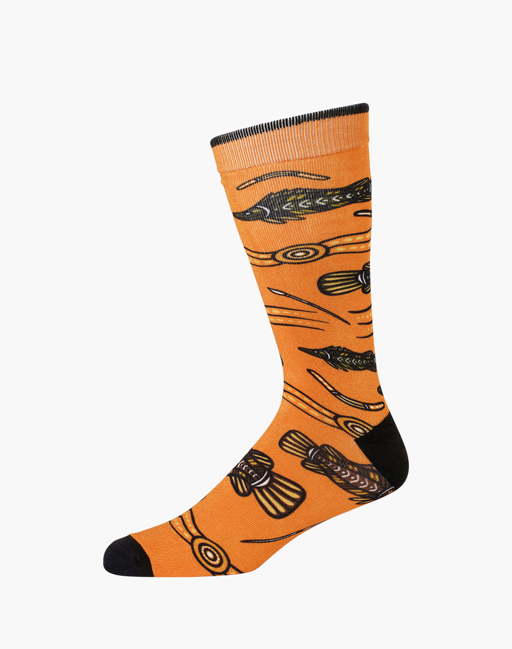 MENS NATIVE AUSTRALIAN BARRAMUNDI BAMBOO SOCK