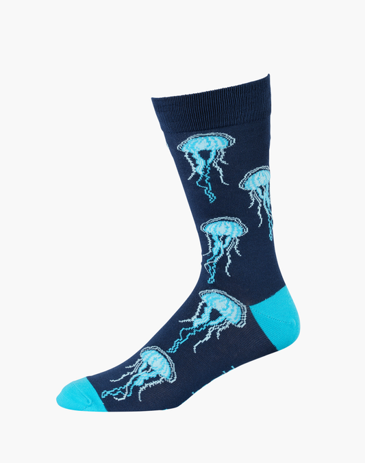 MENS JELLYFISH BAMBOO SOCK