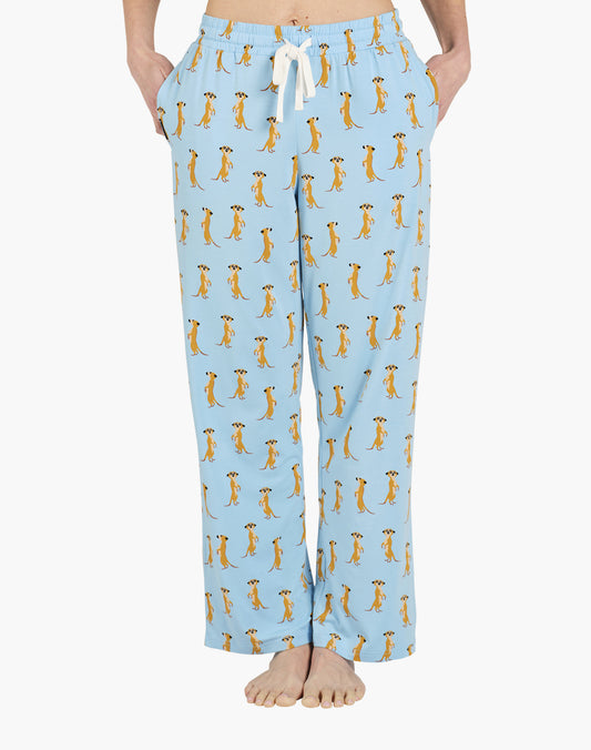 WOMENS MEERKAT BAMBOO JERSEY SLEEP PANT