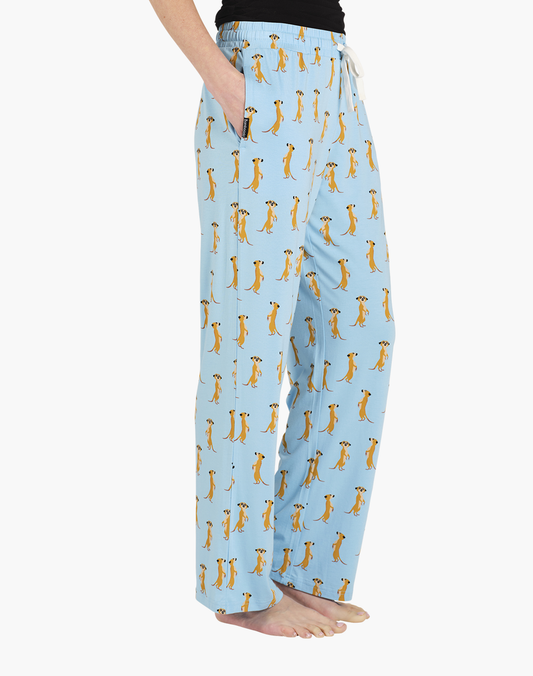 WOMENS MEERKAT BAMBOO JERSEY SLEEP PANT