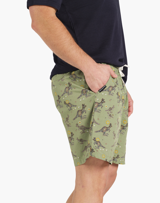 MENS NATIVE KANGAROO BAMBOO SLEEP SHORT