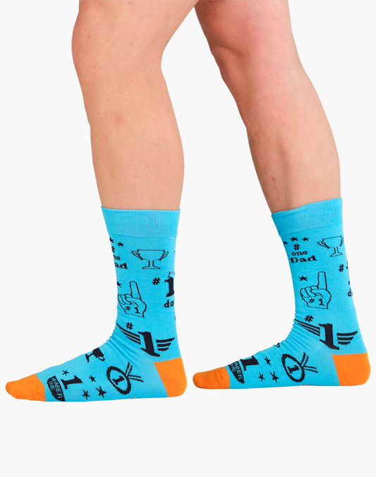 MENS NUMBER ONE DAD BAMBOO SOCK