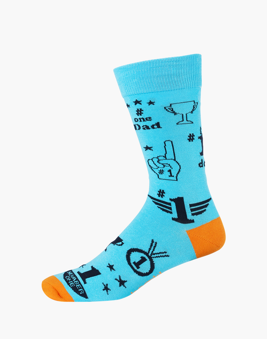 MENS NUMBER ONE DAD BAMBOO SOCK