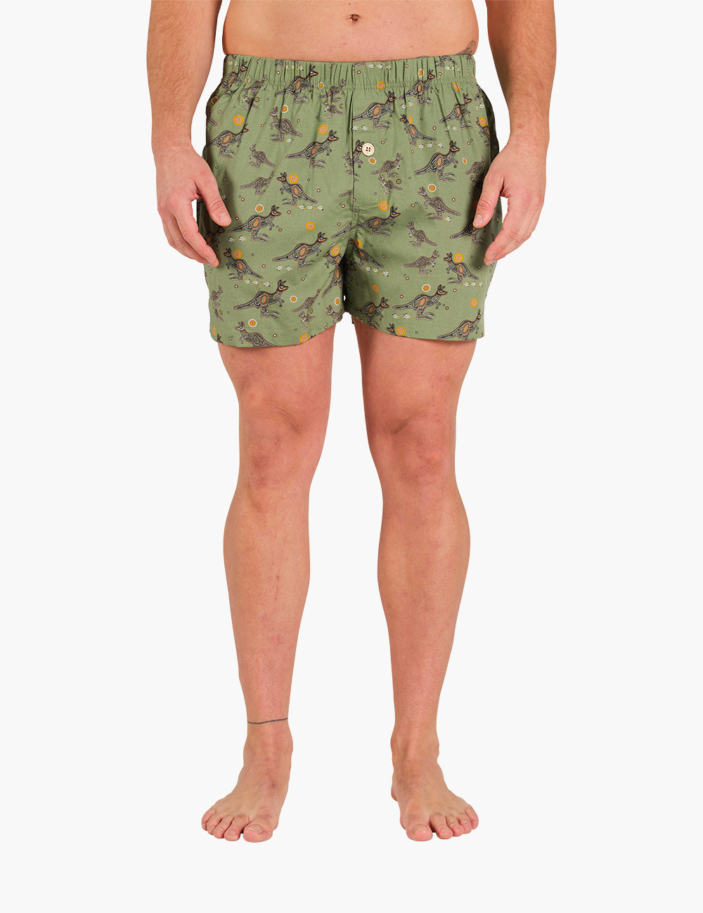 MENS NATIVE KANGAROO BAMBOO BOXER SHORT