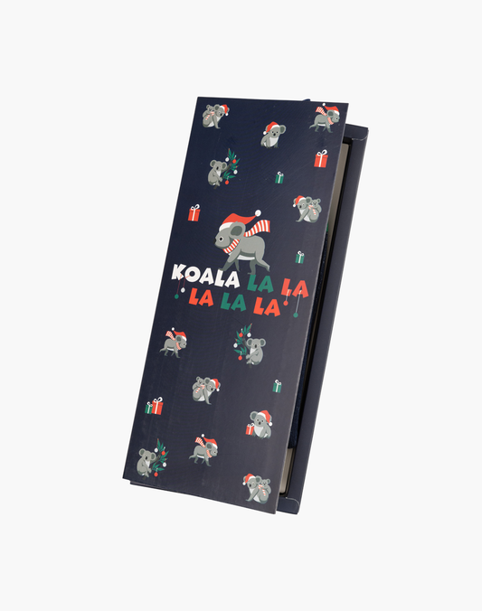 MENS XMAS KOALA BAMBOO SOCK CARD
