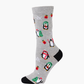 WOMENS XMAS PENGUINS BAMBOO SOCKS