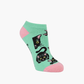 WOMENS BLACK CAT BAMBOO PED SOCK