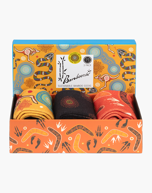 MENS NATIVE AUSTRALIAN DREAMTIME 3PK GIFT BOX
