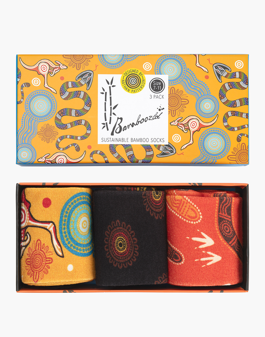 MENS NATIVE AUSTRALIAN DREAMTIME 3PK GIFT BOX