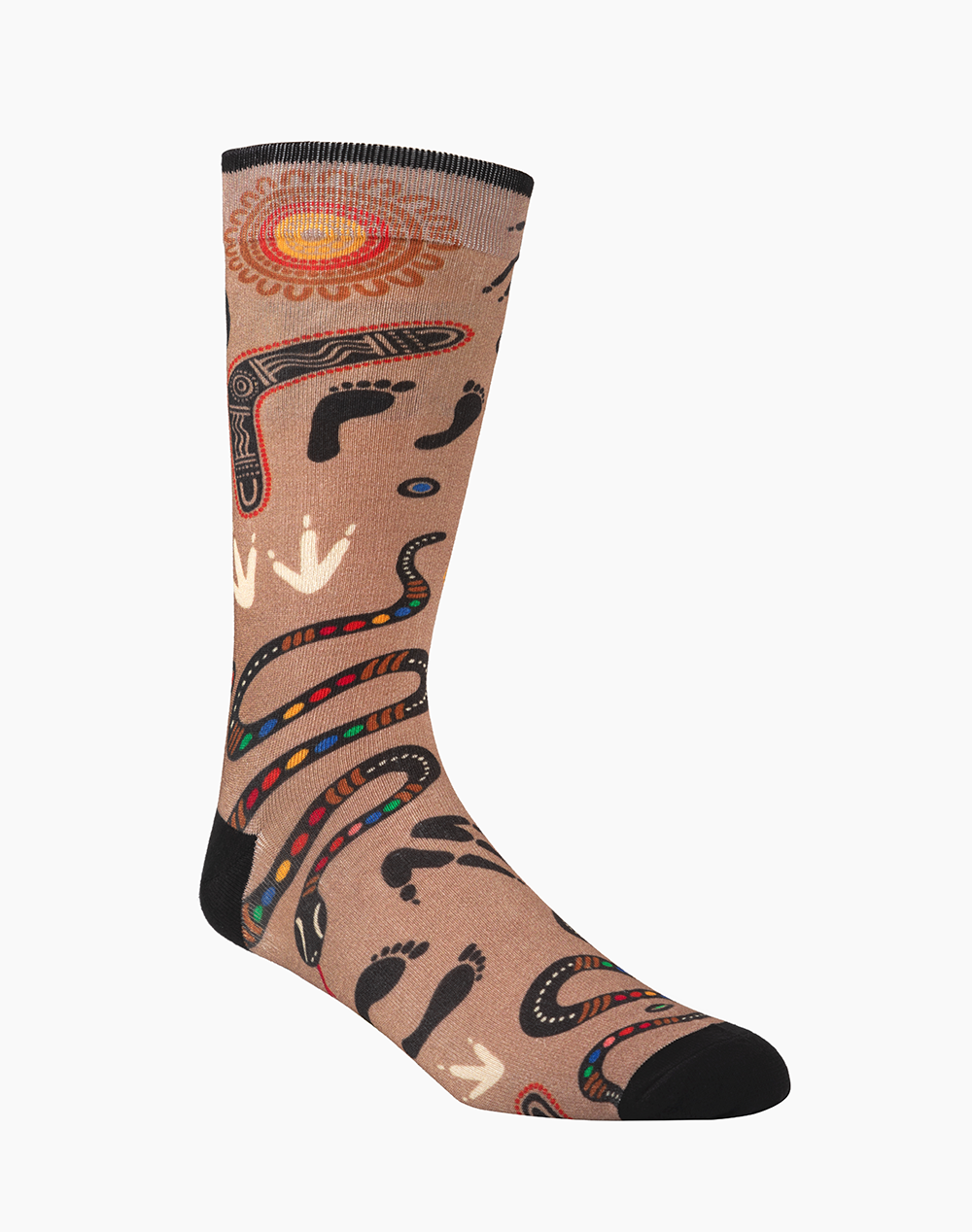 MENS NATIVE AUSTRALIAN DREAMTIME BAMBOO SOCK