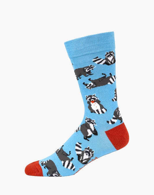 MENS RACCOONS BAMBOO SOCK