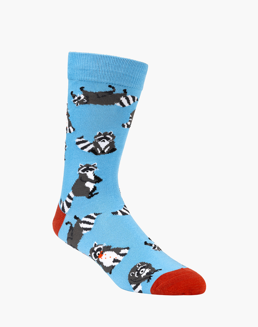 MENS RACCOONS BAMBOO SOCK