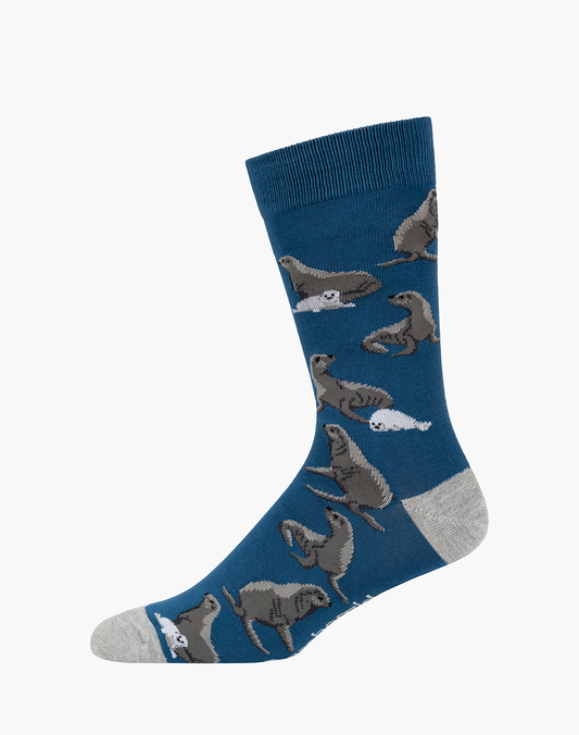 MENS SEALS BAMBOO SOCK