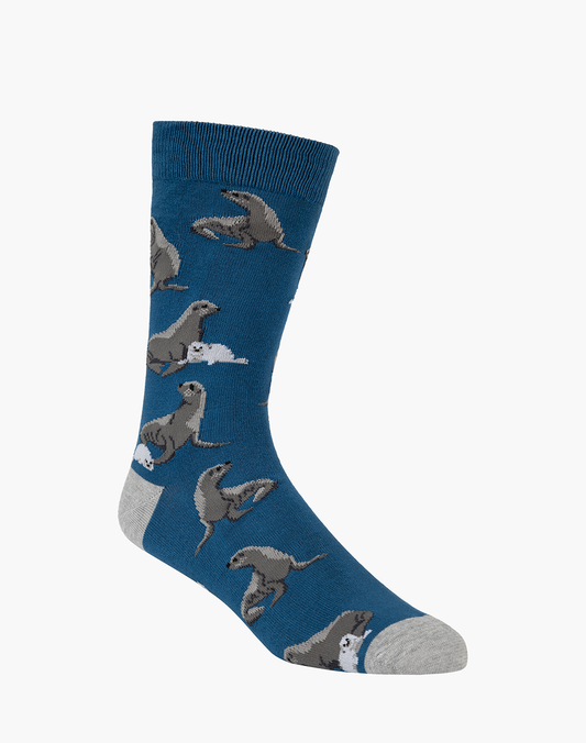 MENS SEALS BAMBOO SOCK