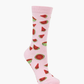 WOMENS WATERMELON BAMBOO SOCK