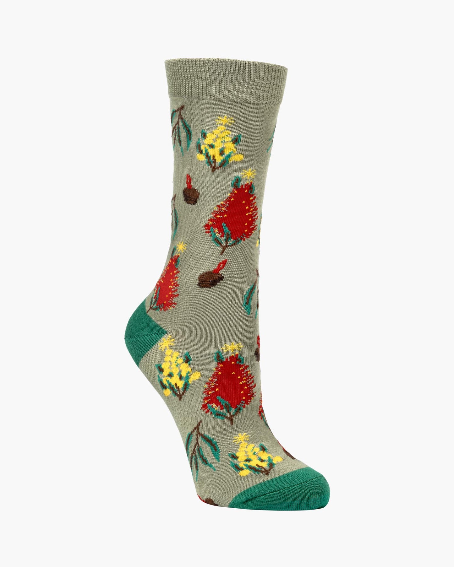 WOMENS AUSSIE TREES BAMBOO SOCK