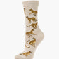 WOMENS CHEETAH BAMBOO SOCK