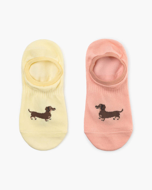 WOMENS DASH PUPS 2PK BAMBOO INVISIBLE SOCKS
