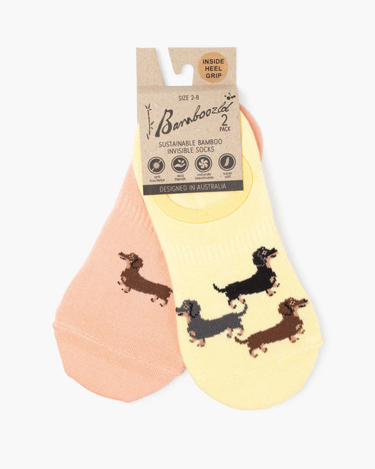 WOMENS DASH PUPS 2PK BAMBOO INVISIBLE SOCKS