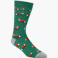 MENS FOXY BAMBOO SOCK - GREEN