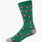 MENS FOXY BAMBOO SOCK - GREEN