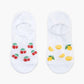 WOMENS SUMMER FRUITS 2PK BAMBOO INVISIBLE SOCKS