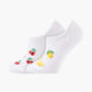 WOMENS SUMMER FRUITS 2PK BAMBOO INVISIBLE SOCKS