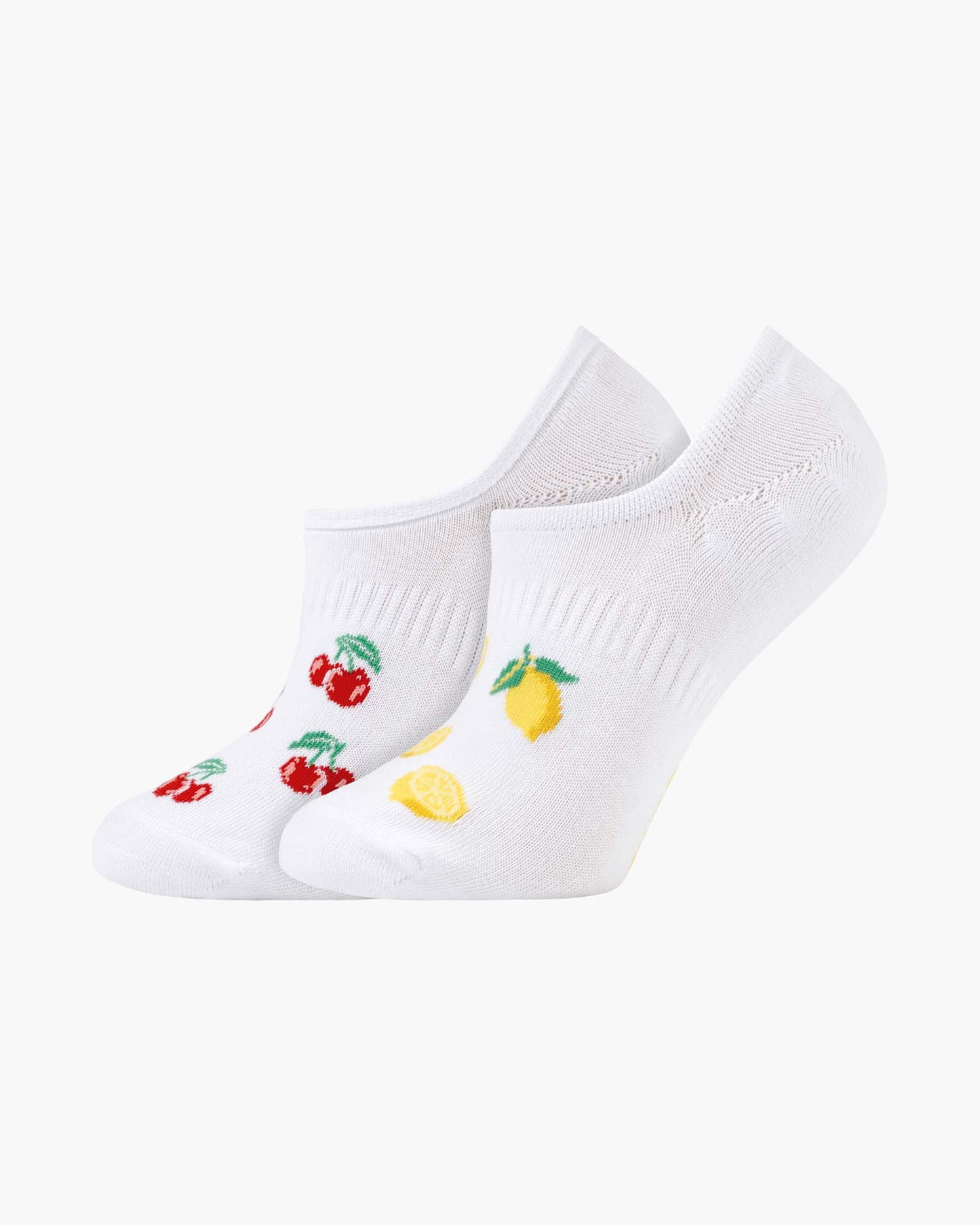 WOMENS SUMMER FRUITS 2PK BAMBOO INVISIBLE SOCKS
