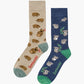 MENS WALLY WOMBAT & KOALA 2PK GIFT BOX