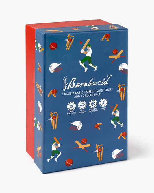 MENS CRICKET BATSMAN SHORT & SOCK GIFT SET